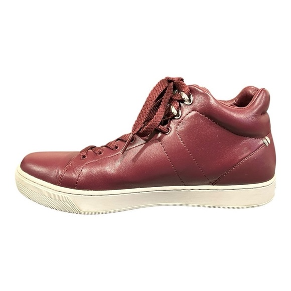 Skechers Street Los Angeles Sneakers Rise Fit Burgundy Leather Women’s 7.5 VGC - Picture 4 of 10